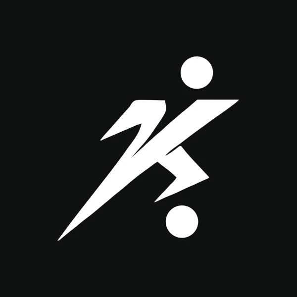 Maça Katıl logo, First app: A runner, mid-stride.